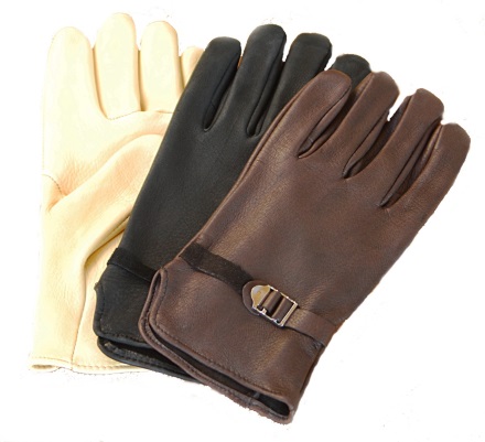 (image for) Deerskin Slip On Driving / Riding Gloves With Slide Buckle